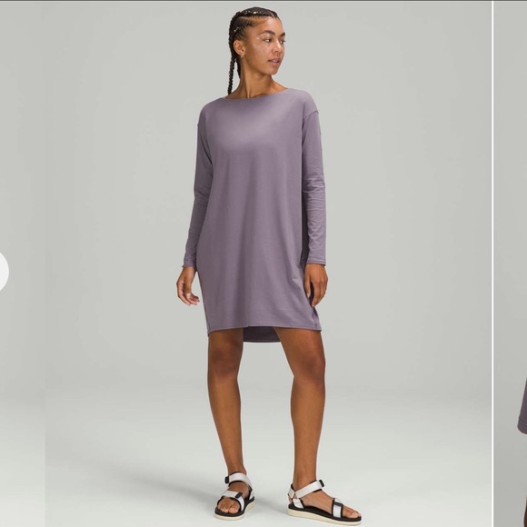 lululemon athletica Dresses & Skirts - EUC Lululemon Back in Action Long Sleeve Dress